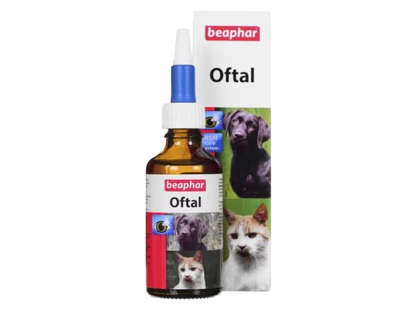 Beaphar Oftal, Katt (djur) och hund, Droppar, 50 ml, 1 styck, Låda