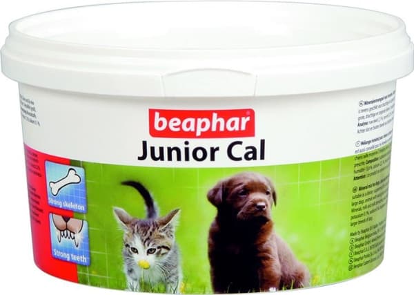 Beaphar Junior Cal, Katt/hund, Pulver, Benhälsa, Junior, Magnesium, Fosfor, Kalcium, Pot