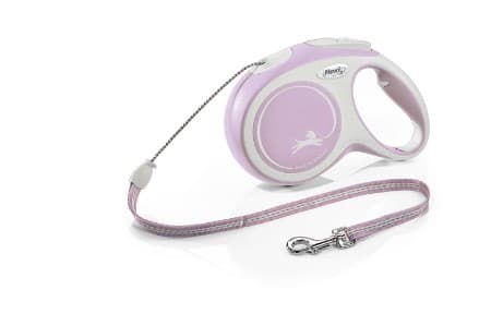 Flexi 4000498043400, Hund, Utdragbart koppel, Rosa, Nylon, Band, 8 kg