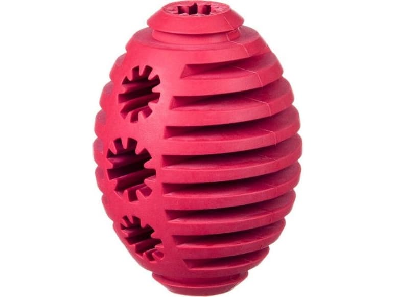 Barry King Dog toy for rugby treats red 7-8 cm