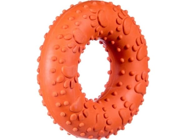 Barry King Ring koiran lelu oranssi 9 cm