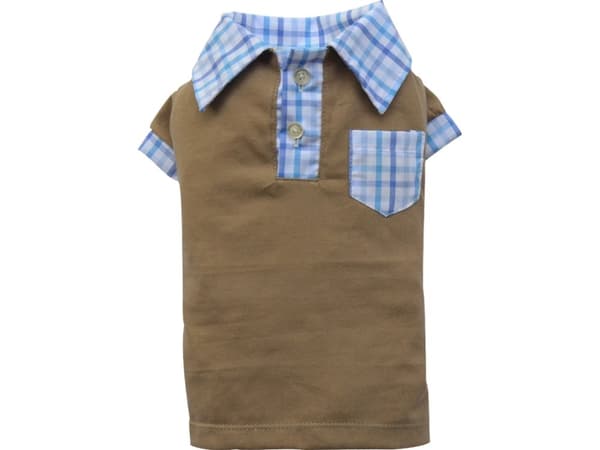 DoggyDolly Polo paita, ruskea,L 31-33cm/46-48cm