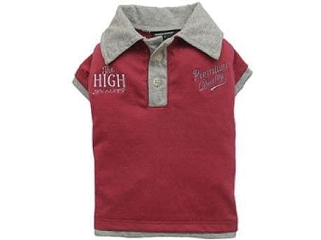 DoggyDolly Polo shirt, red, XL 33-35cm/51-53cm