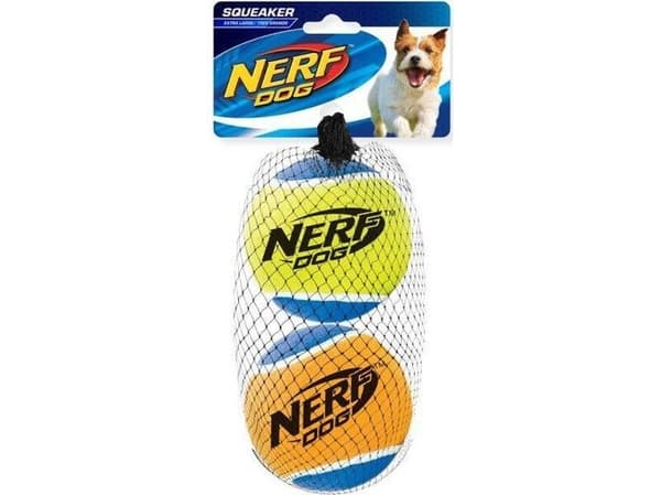 NERF Squeaky Tennisballsett, L, 7,5 cm, 2STK/PAKKE