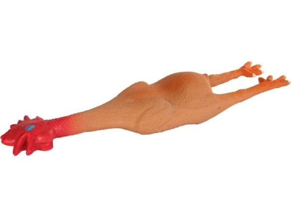 Trixie Høne latex med piv 47cm