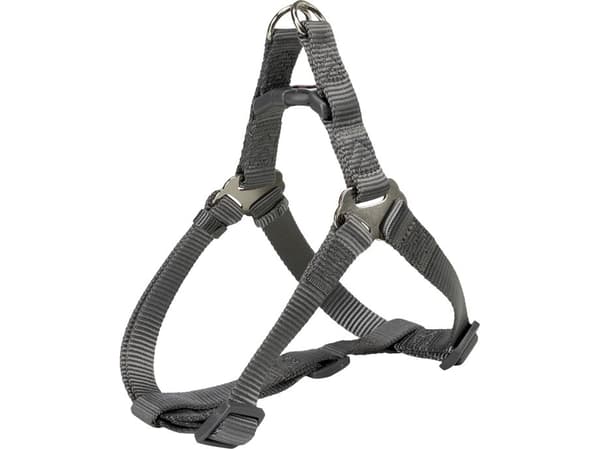 Trixie Premium One Touch harness, S: 40–50 cm/15 mm, graphite