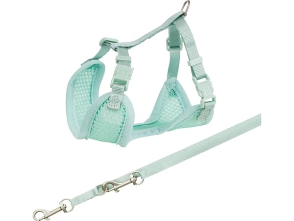 Trixie Junior puppy soft sele m. line, 26–34 cm/10 mm, 2 m, mint