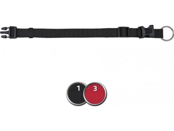 Trixie Classic Halsbånd reg, 40-65cm, sort
