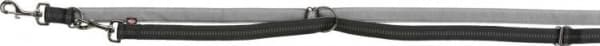 Trixie Softline Elegance adjustable dog leash, black/graphite, L - XL: 2.00 m/25 mm