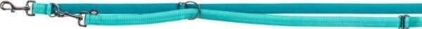 Trixie Softline Elegance adjustable dog leash, aqua blue/petrol, L - XL: 2.00 m/25 mm