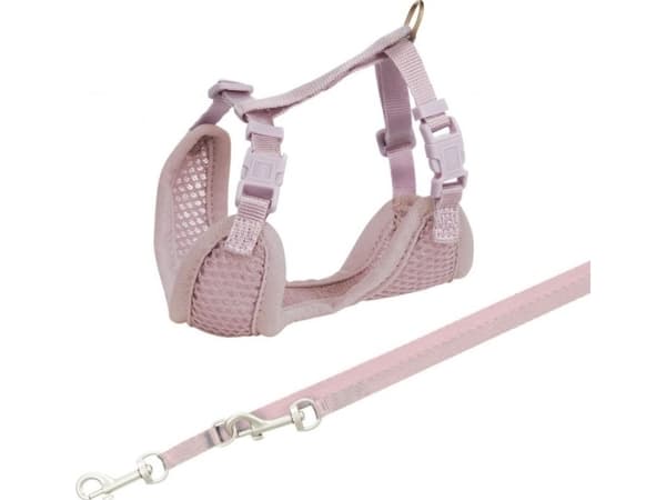 Trixie Junior puppy soft sele m. line,26–34 cm/10 mm,2 m, lys lilla