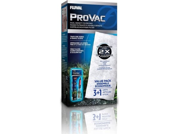 Fluval ProVac filterpatroner, 3+1 stk