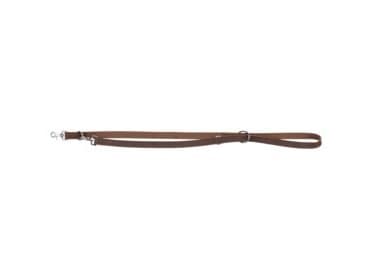Trixie Rustic fedtg.læder justerb.line,XS–S: 2.00 m/12 mm,mørkebrun