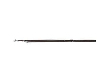 Trixie Rustic fedtg.læder justerb.line,XS–S: 2.00 m/12 mm,mørkebrun