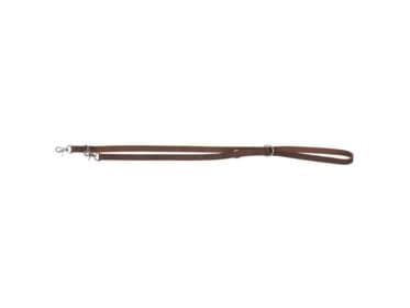 Trixie Rustic fedtg.læder justerb.line,XS–S: 2.00 m/12 mm,mørkebrun
