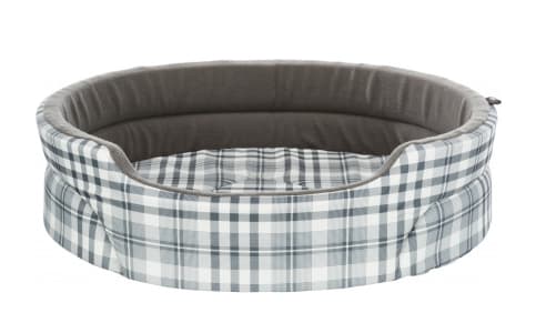 TRIXIE 37023, Donut lemmikkieläinten sänky, sisätiloissa, koira, harmaa, valkoinen, soikea, kuvio, kuvioitu