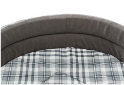 TRIXIE 37023, Donut lemmikkieläinten sänky, sisätiloissa, koira, harmaa, valkoinen, soikea, kuvio, kuvioitu