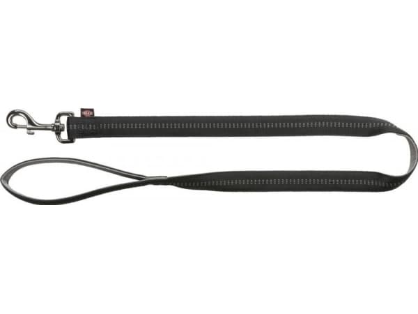Trixie Softline Elegance dog leash, black/graphite, L - XL: 1.00 m/25 mm