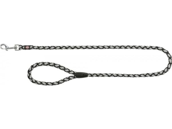 Trixie Cavo Reflect, black dog leash, S - M: 1.00 m/o 12 mm, reflective