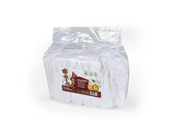 Barry King Hundblöjor, L, midjeomfång 60-80 cm, 12 st.