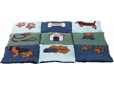 Trixie Patchwork tæppe, 80×55 cm, blå/grøn