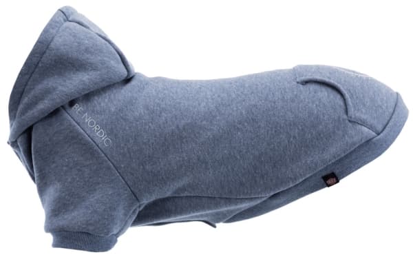 Trixie BE NORDIC hættetrøje, M, L:45 cm. ø60 cm. blå