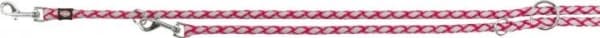 Trixie Cavo Reflect justerbar line, S–M: 2.00 m/ø 12 mm, fuchsia