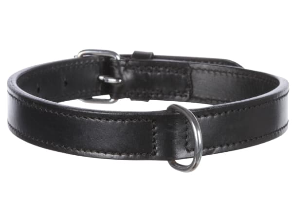 Trixie Active läderhalsband, L: 47-54 cm/25 mm, svart