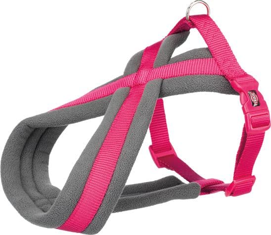 Trixie Premium touring harness, XS–S: 30–55 cm/15 mm, fuchsia