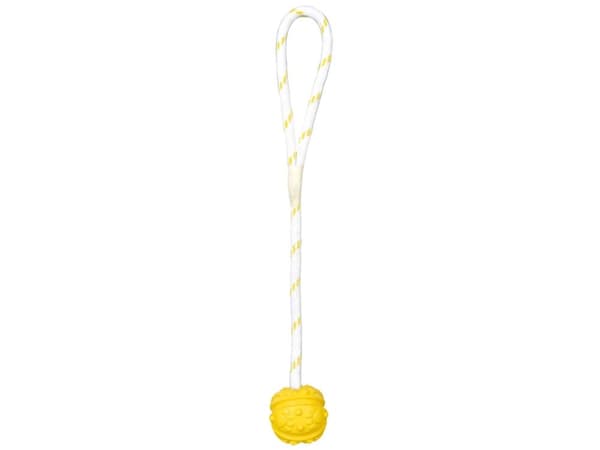 Trixie pallo reiällä ja köydellä 4.5cm