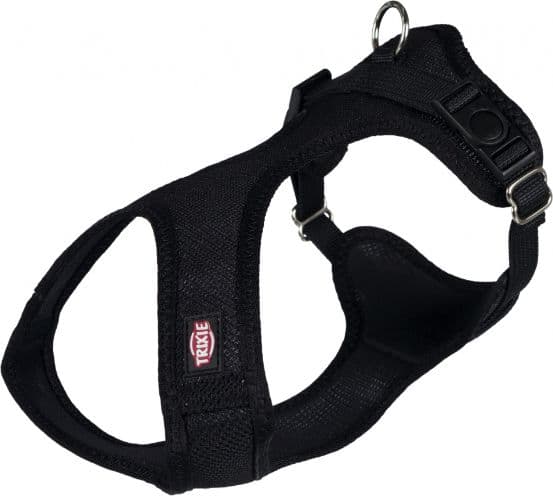 Trixie Soft sele, S-M: 35-60 cm / 20 mm, sort