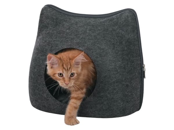 Trixie Kattehule, felt, 38 × 35 × 37 cm, anthracite