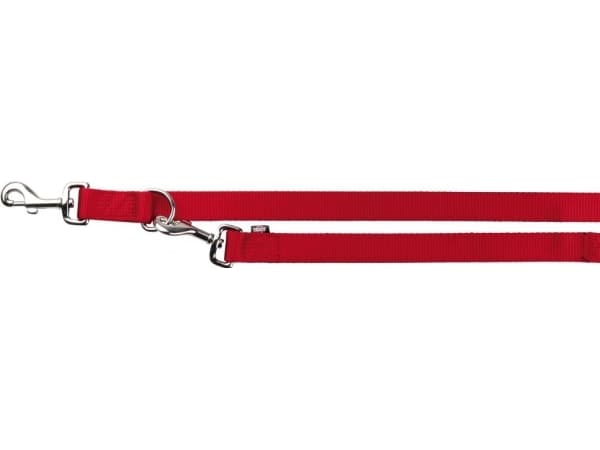 Trixie Premium Adjustable Leash - Red 2.5 cm L-XL