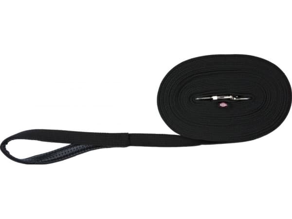 Trixie Sporline 20 mm 10m sort Bomuld