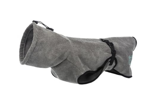 Trixie Badekåbe til hund, frotté, L: 60 cm, grå