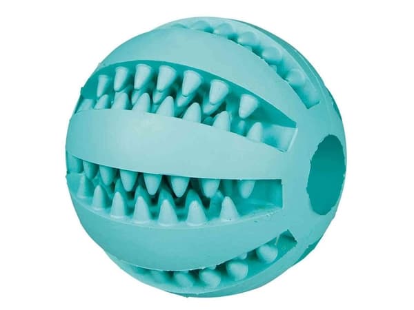 Trixie Denta Fun baseball, Mintfresh, naturgummi, ø 6 cm