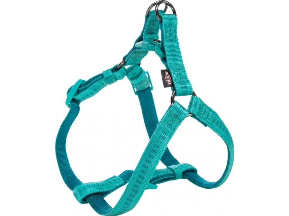 Trixie Softline Elegance dog harness, sea blue/petrol, M: 50-65 cm/20 mm