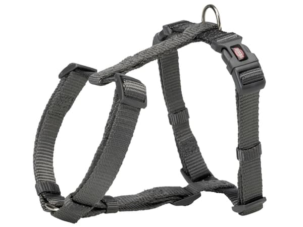 Trixie Premium H-harness, XXS–XS: 20–32 cm/10 mm, graphite