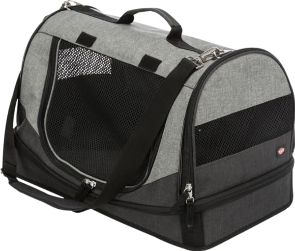 Trixie Transporttaske Holly, 50 × 30 × 30 cm, sort/grå