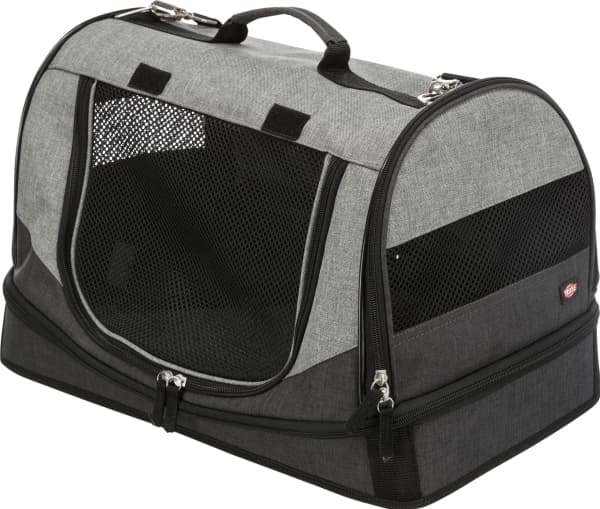 Trixie Transporttaske Holly, 50 × 30 × 30 cm, sort/grå