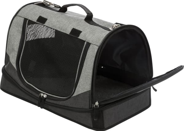Trixie Transporttaske Holly, 50 × 30 × 30 cm, sort/grå