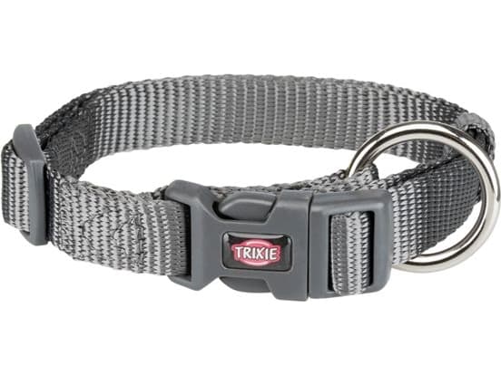 Trixie Premium halsbånd, S–M: 30–45 cm/15 mm, graphite