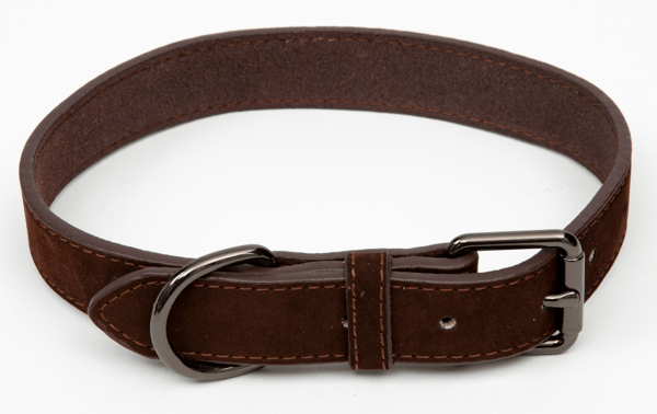 Paw Love - Mockahalsband för hund (Large) - Mörkbrun