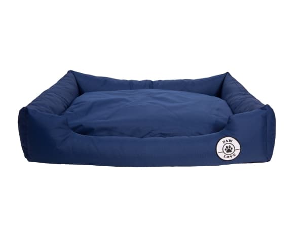 Paw Love - Hundeseng - Firkantet - X-Large - 100x80cm - Marineblå