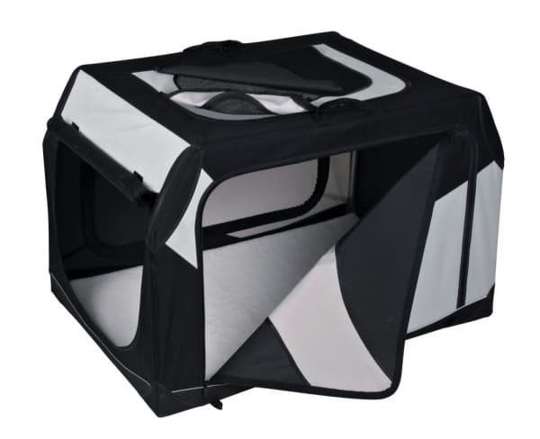 Trixie TRANSPORTBOX "VARIO" 99 cm svart/grått NYLON