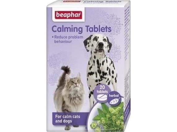Beaphar Calming Tablets, Katt (djur) och hund, Tabletter, 20 styck, Låda
