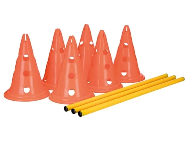 Trixie Obstacle course for Dog Activity, set of 3 parts, 23 × 30 cm, 78 cm, orange/yellow