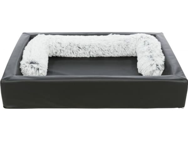 Trixie Remo vital seng, firkantet, kunstig læder, 90x70 cm, sort