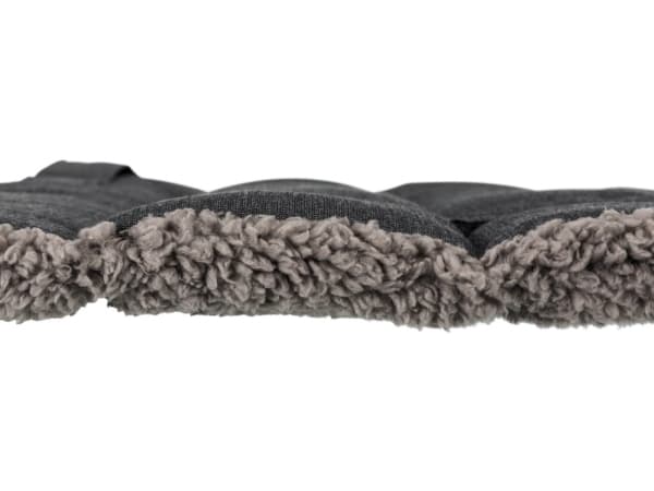 Trixie Bendson blanket, 100 × 65 cm, dark grey/light grey