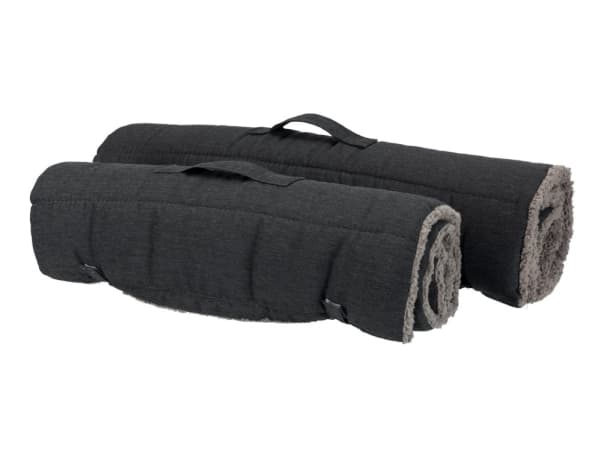 Trixie Bendson blanket, 100 × 65 cm, dark grey/light grey